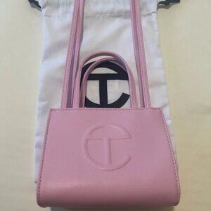 Telfar Small Shopping Bag in Bubblegum Pink